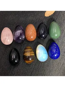 Worry Stone Egg Rock Crystal Gemstone Natural Crystals, Polished Mineral Pocket Palm Chakra Egg, Anxiety Relief Meditation Reiki Gift, Natural Healing Crystal, Natural Crystal Pieces, Crystal Decorative Ornaments