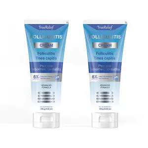 TrueRelief Organic Soothing Folliculitis Cream 120g for Scalp Face & Body Care Effective Treatment with Gentle Ingredients