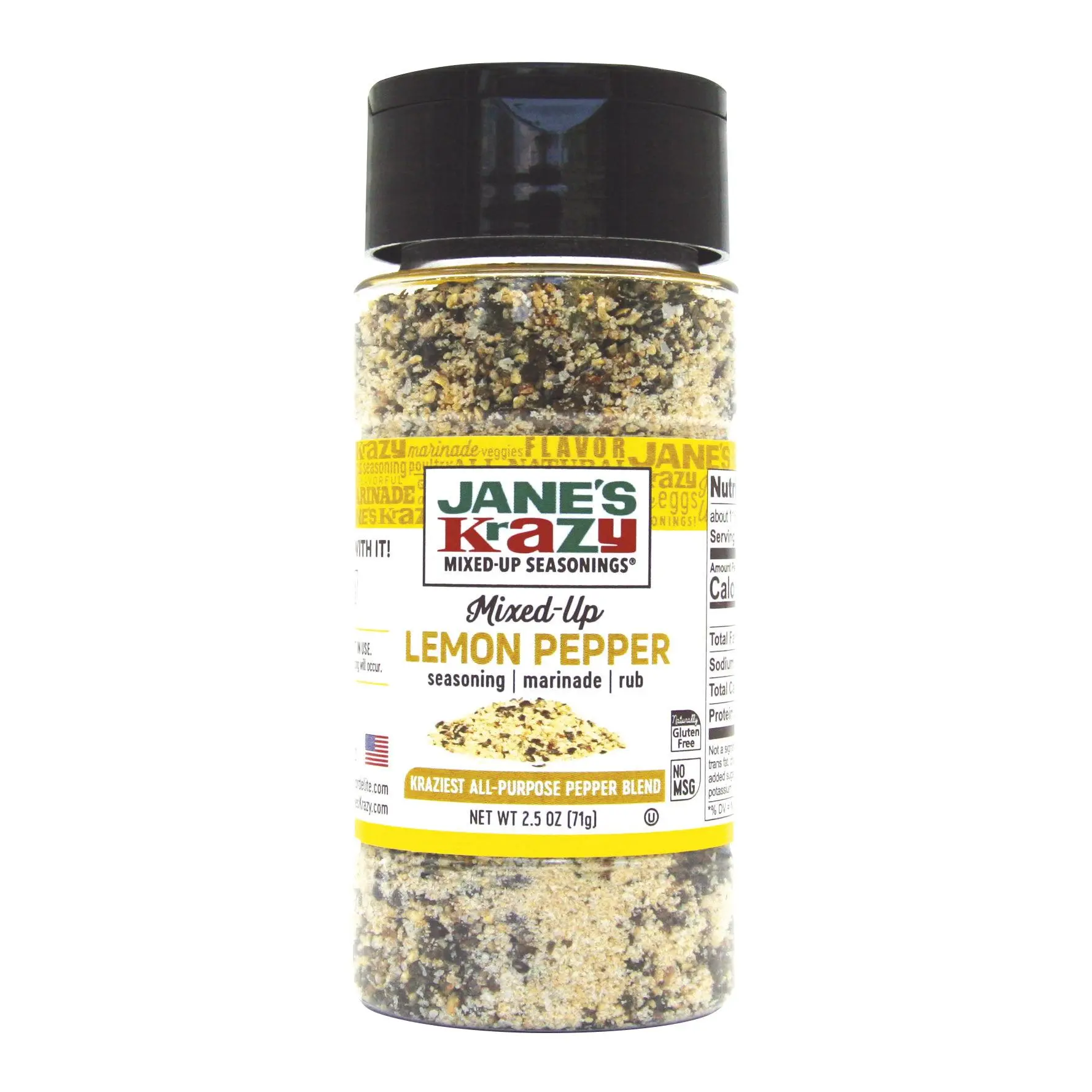 Jane's Krazy Mixed-Up Lemon Pepper (2.5 oz.)