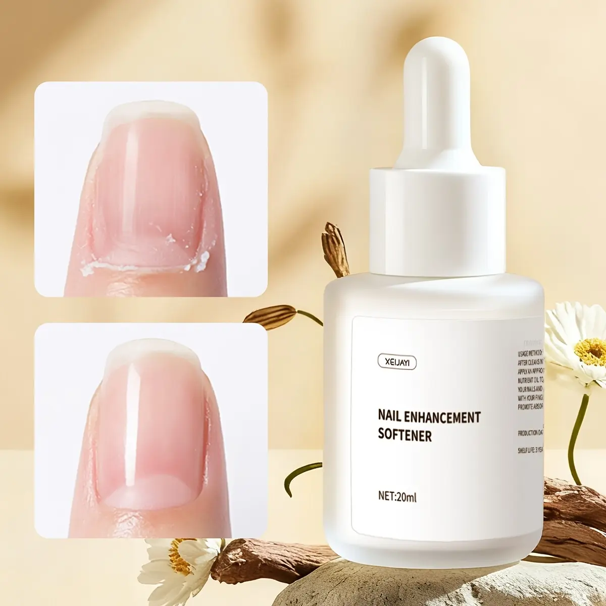20 ml Softening Agent — Nail Softener and Dead Skin Exfoliator, prevents ingrown toenails, softens dead skin for warming and softening, ideal for pre-nail care at nail salons; a salon essential for women