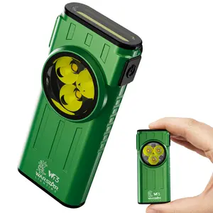 WARSTAR WT3 Mini Magnetic Keychain usb rechargeable Flashlight Same Color or 4-Color Set, Compact EDC Light for Camping, Hiking & Repairs