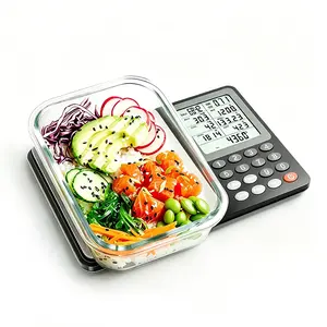 Portable Digital Kitchen Scale, 3kg/0.1g Digital Nutrition Scale with Nutrient Composition & Calorie Calculator, Diet Management Food Scale with Stainless Steel Weighing Pan, 999 pre-programmed foods Measuring Tool (Batteries Included)