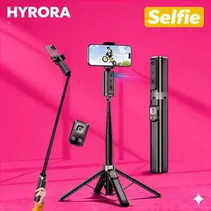 Auto face tracking phone holder, 64'' tripod, 360° rotation smart face tracking phone shooting holder, no app, gesture control. Compatible with iPhone and Android, suitable for video content creators