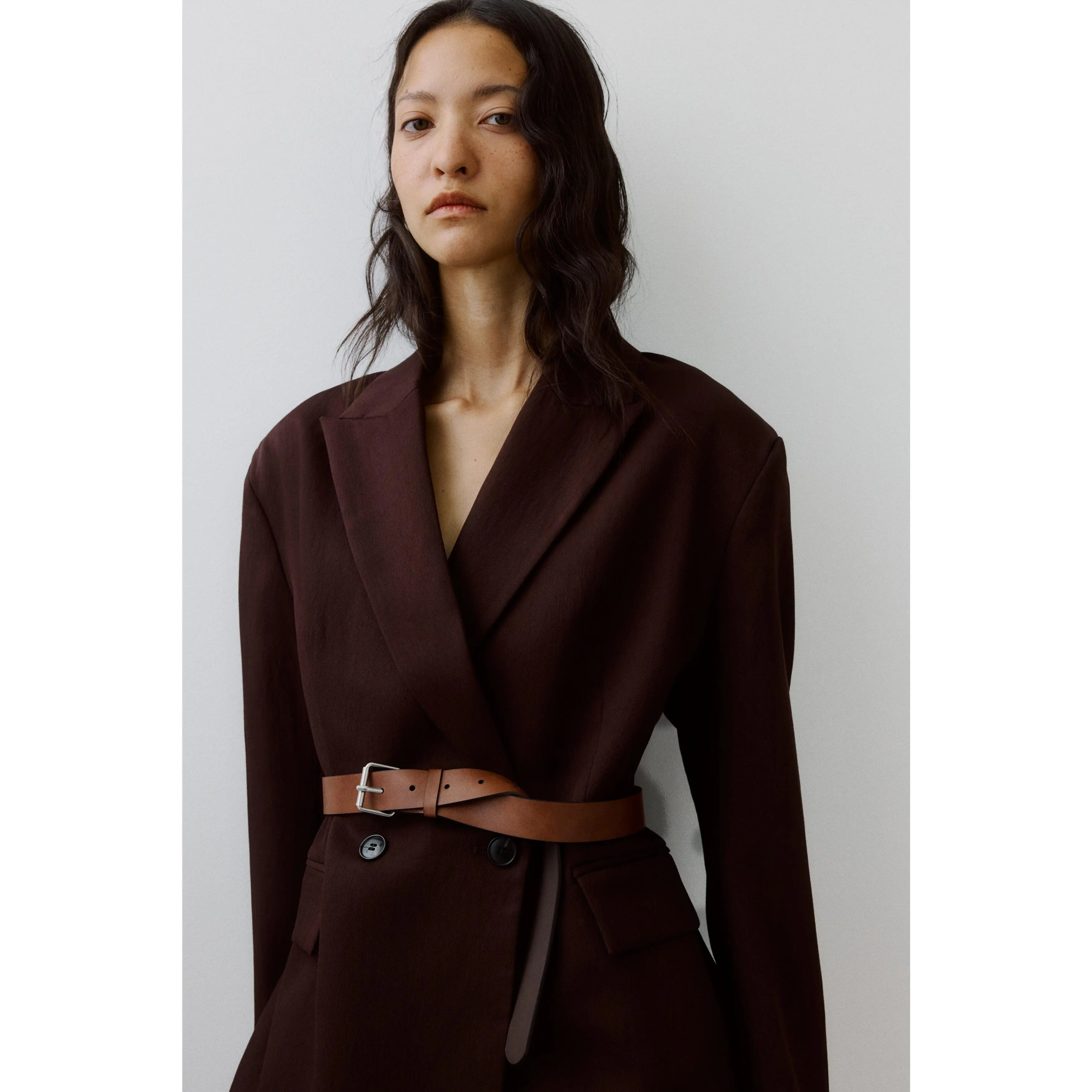 H&M Belted double-breasted blazer