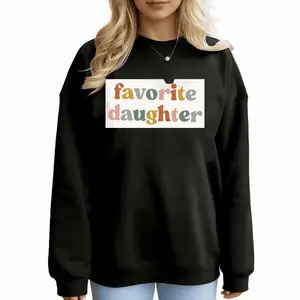 Fashionable Letter Print Sweatshirt For Women – Casual Long Sleeve With Comfortable Round Neck Hoodied Men Women Cotton Pullover