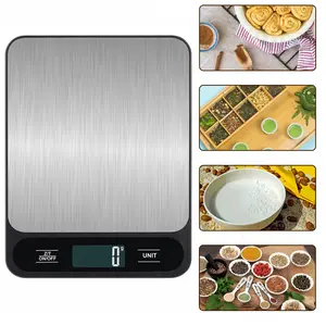 Food Scale 10kg 22lb Digital Kitchen Scale Weight for Baking Cooking Coffee LCD Display Easy Clean 1*AAA Battery Powered ( Not Included)