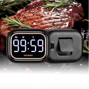 INKBIRD kitchen timer, magnetic timer, suitable for cooking, work, study, and exercise, with LED display screen, kitchen Utensils Gadgets Food Modern