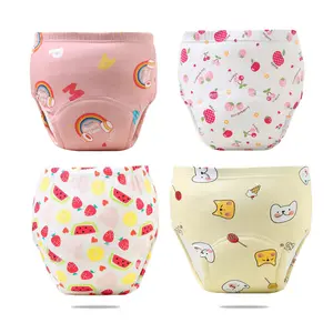 Training Pants for Boys Girls,Potty Training Underwear Girls and Boys,Up Airy Potty Pants for Toddler,Soft Absorbent & Leak-Proof with Characters, 100% Cotton Washable