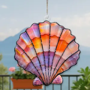 Sea Shell And Starfish Acrylic Suncatcher