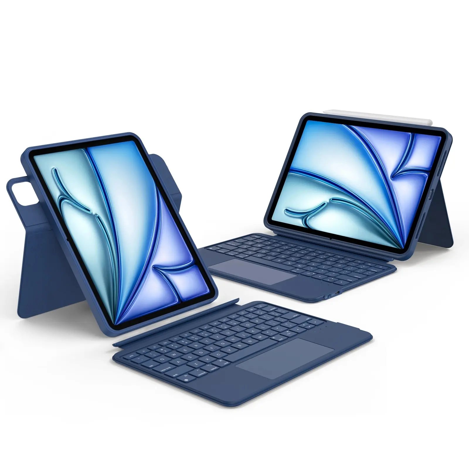 accrosoo for iPad Air 11 inch (M3 2025/M2) Rotatable Detachable Magnetic Keyboard Case with Trackpad & Backlits for 11" iPad Pro (4th/3rd/2nd/1st Gen)&iPad (A16) 11th Gen and 10.9" iPad Air 5th/4th&10th Gen, tablet case, Adjustable angles tiktokshopbackto
