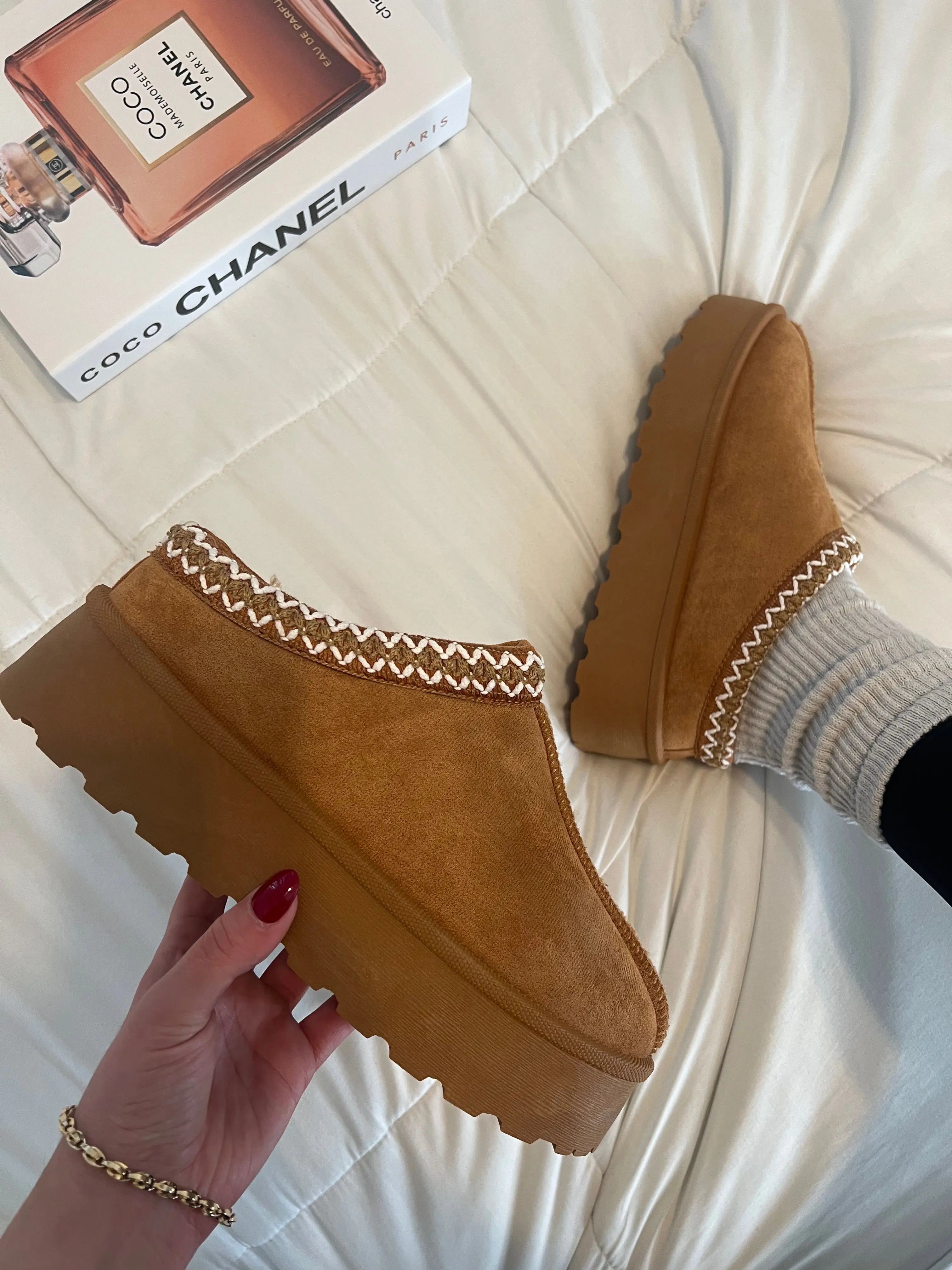 It Girl Platform Slip On Bootie