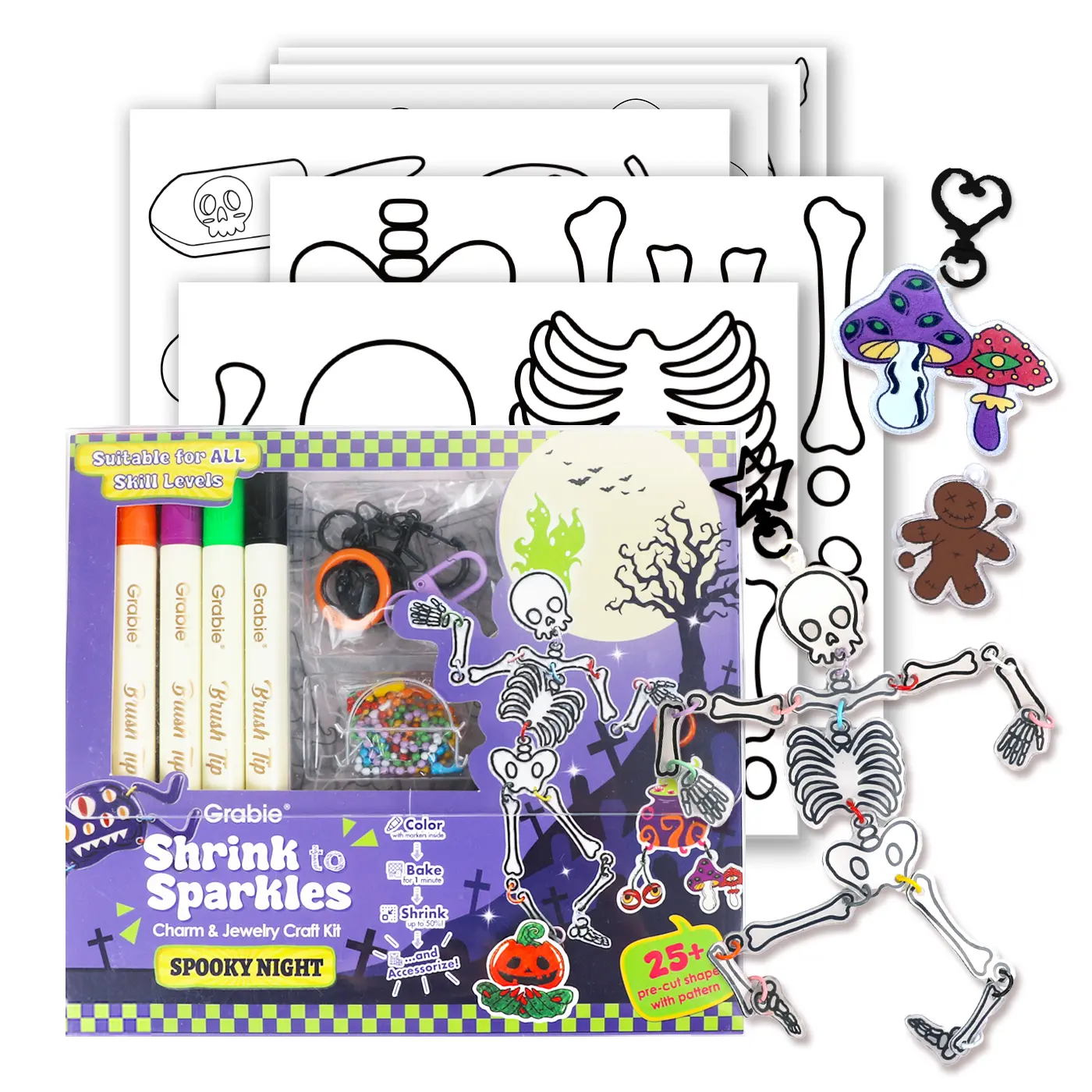 Grabie Shrink to Sparkles Craft Kit - Spooky Night