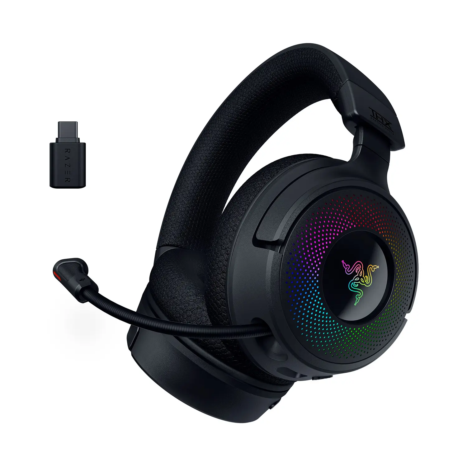 Razer Kraken V4 - Wireless Gaming Headset with THX Spatial Audio and Chroma RGB, Immersive Gaming Headphones for PC