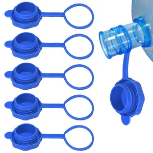【5 PCS】Upgrade Reusable 3 & 5 Gallon Water Jug Cap, Replacement Caps, Non Spill Lids for 55mm Water Bottle
