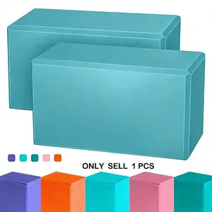 Yoga Brick, 9x6x3 Foam Yoga Aid Prop, Pilates Stretch Meditation Exercise Block, Lightweight Essential Yoga Must-Have