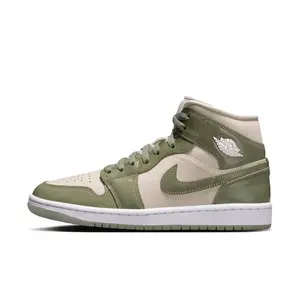 Air Jordan 1 Mid SE "Sea Glass Oil Green" - Women's, Shoe, Footwear