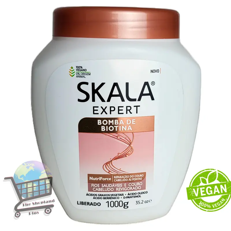 SKALA Expert Biotin Hair Cream 33.81Oz - Biotin Bomb Line with NutriForce Technology for Daily Comfort and Hair Protection