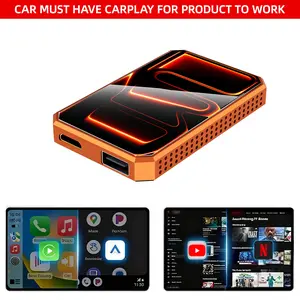 【SpringGlowUp】MAKASRI CarPlay AI Box Wireless Adapter, 4-in-1 Android Auto, Streaming & Screen Mirroring, Plug & Play For Cars With Wired CarPlay