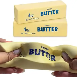 Butter Squishy Fidget Nee Doh ~ Soft Stretchy Stress Relief Sensory Toy for Adults Kids ~ Viral Squishies Fun