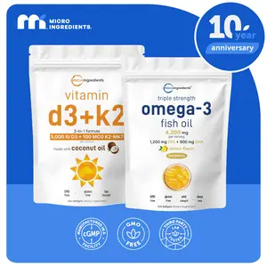 Boise Brooke's Choice Bundle: Vitamin D3K2 5000IU & Omega Fish Oil 120 Softgels