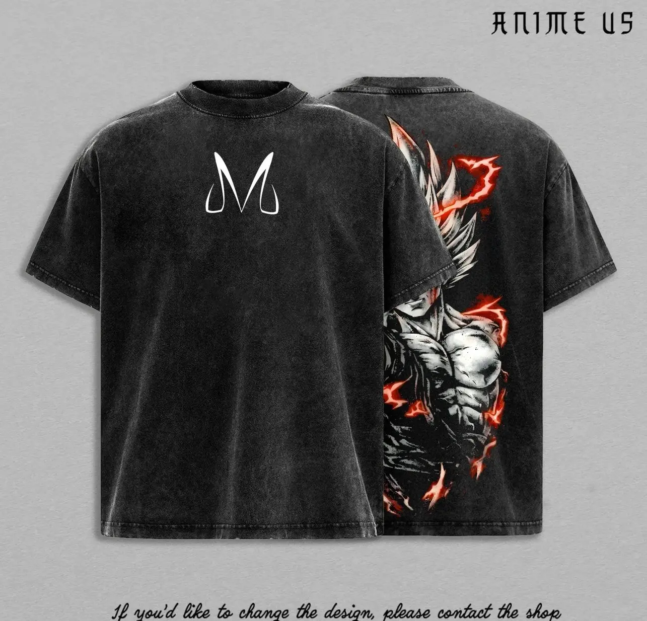 Warrior Power T-Shirt – Vintage Washed DBZ Inspired Tee, Anime Graphic Shirt, Oversized Soft Cotton Streetwear, Unisex Casual Apparel CRWMX