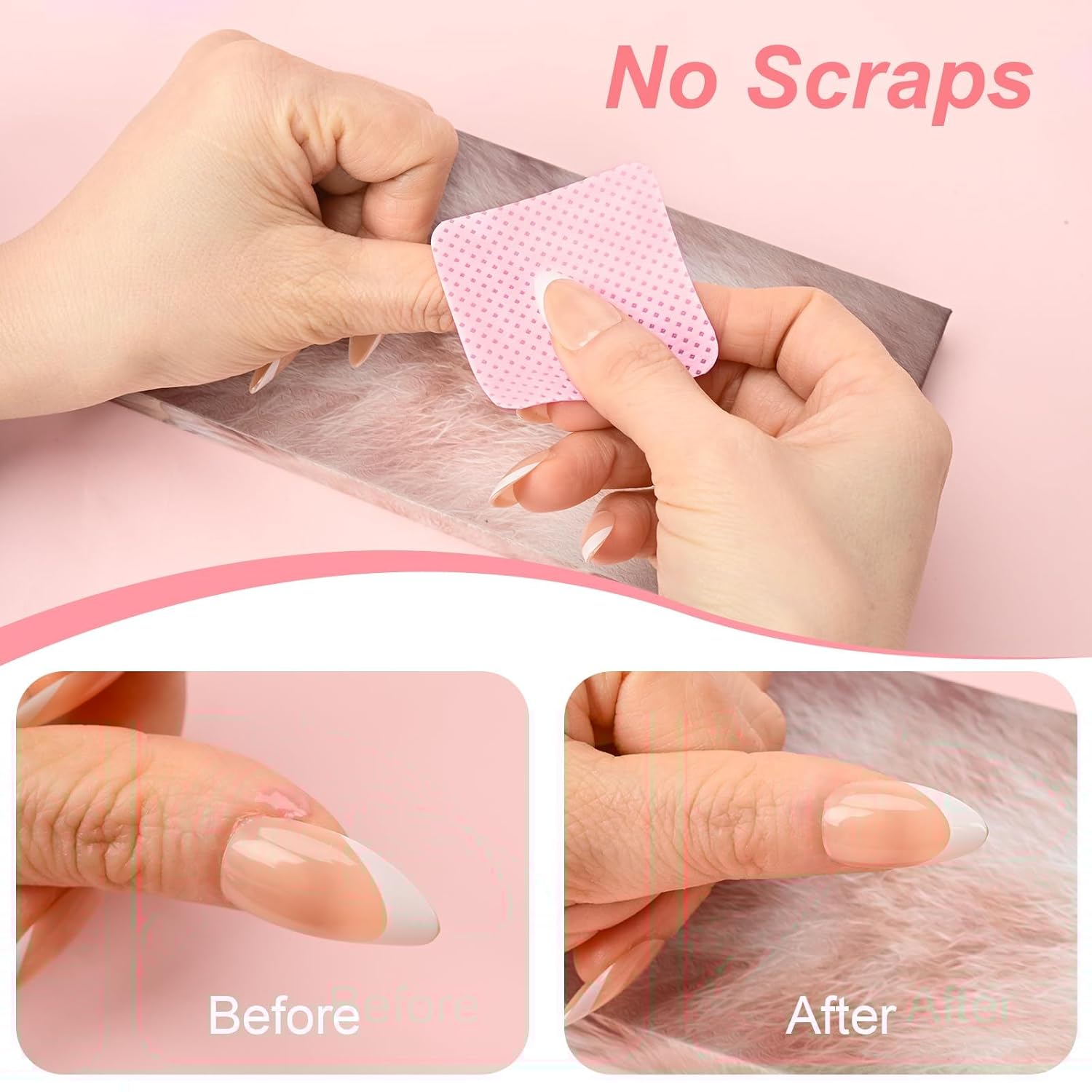 Lint Free Nail Wipes, 540PCS Nail Supplies Nail Polish Remover Wipes, Super Absorbent Soft Nail Wipes for Fingernail Polish Remover and Eyelash Extension Wipes for Nail Art