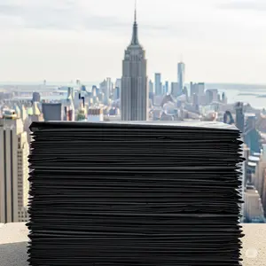 NYC BIN Compatible, Heavy Duty Trash Bags, 55 Gallon, 3 Mil, Black, 50 Count