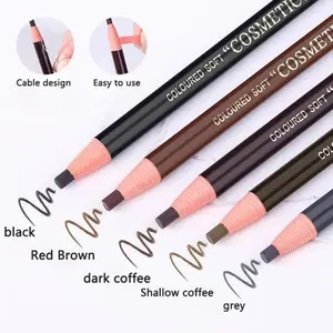Waterproof Sweat-Proof Eyebrow Pencil with Easy-Rip Hard Core, Suitable for All Skin Types, Essential for Beginner Makeup