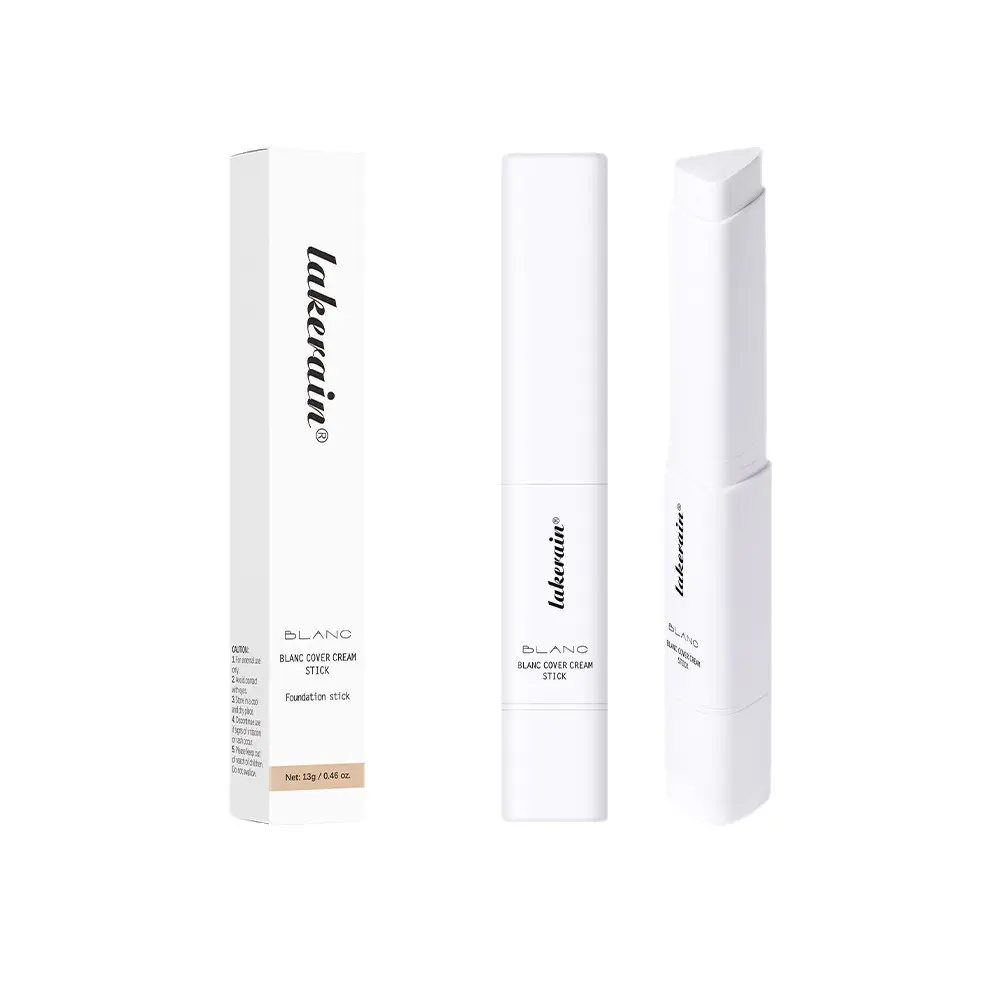 Foundation Stick Makeup with Brush, Cream Face Makeup for Smooth Natural Finish, Lightweight Formula