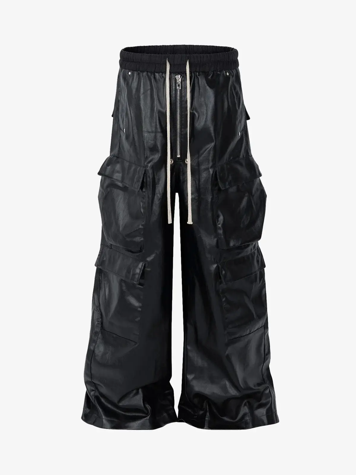 Thesupermade RO-style multi-pocket matte coated overalls - 2094