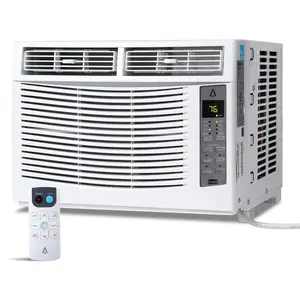 Garvee 6000 BTU Smart Window Air Conditioner with WiFi & App Control – Remote Control AC Unit with Timer Function & Easy Installation Kit, Cools up to 350 Sq.Ft for Bedroom & Living Room