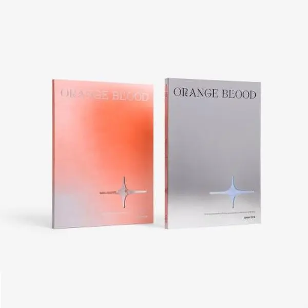 ENHYPEN – ORANGE BLOOD [Standard Ver. KSANA / KALPA] 5th Mini Album K-Pop CD + 92p Photobook + 2 Photocards + Sticker + Postcard + Lyrics Poster