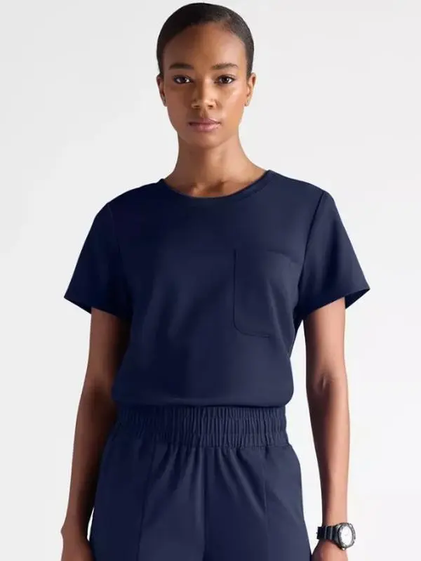 Grey's Anatomy by Barco Emerge Ally Women's 1-Pocket STRETCH Crew Neck Tuck In Scrub Top