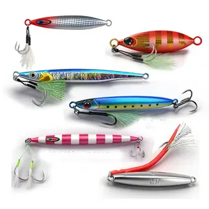 6Pcs Mag Darter Floating Diver Lure, Saltwater Fishing Lures with Dual Treble Hooks & Feather Tail, Realistic Hard Bait for Predatory Fish