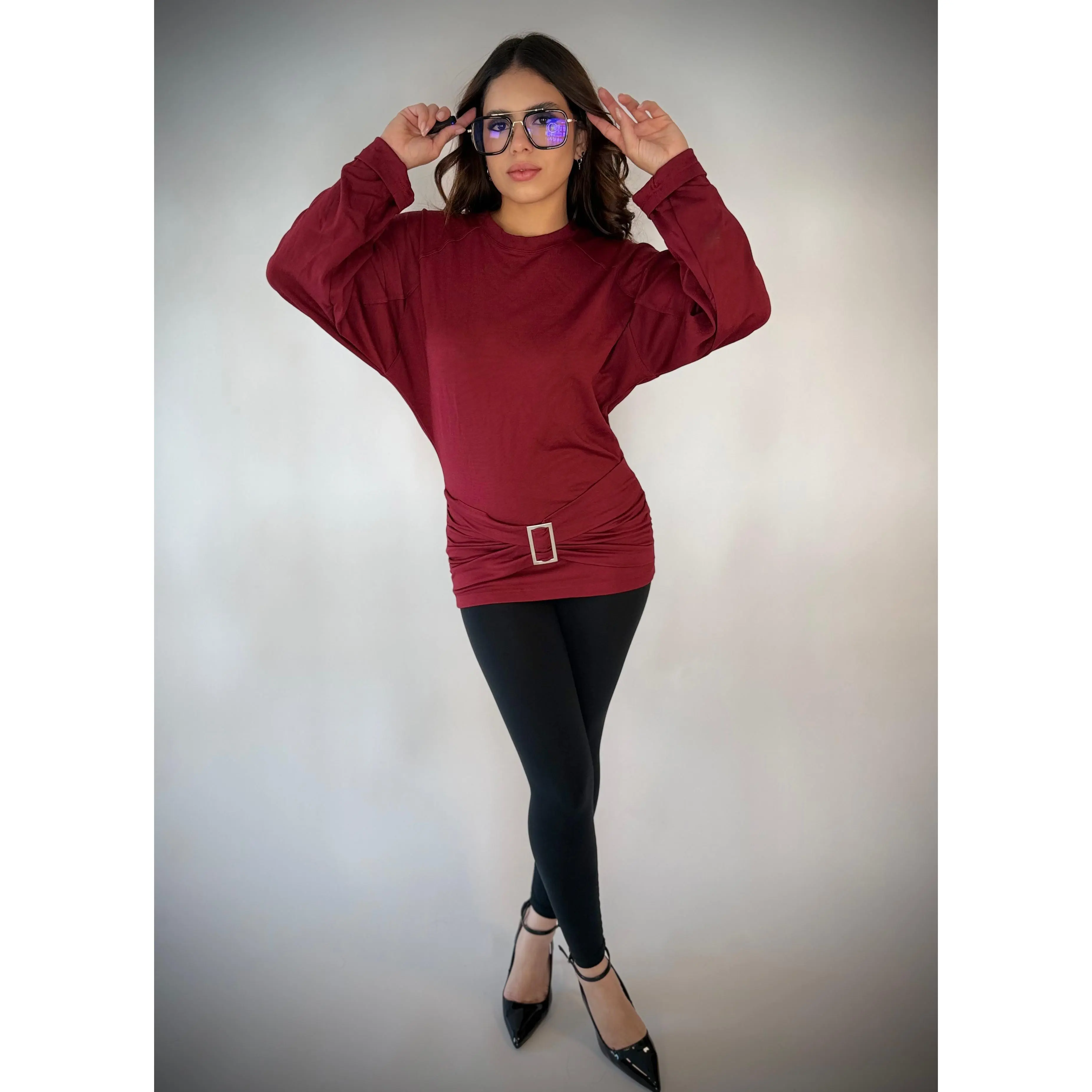 Kırmızı Oversized Top