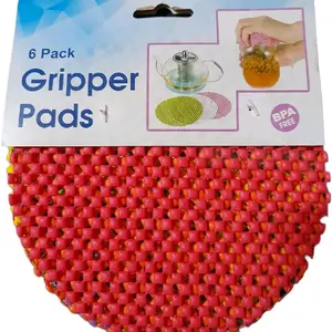 6-Pack BPA Free Kitchen Gripper Pad Jar Opener, Non-Slip Grip Pads for Easy Opening of Jars and Bottles, Bpa Free Material