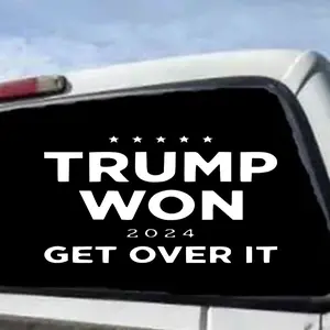 Trump won get over it decal sticker