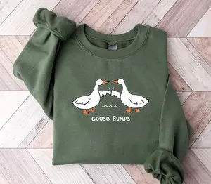 Silly Goose Sweatshirt, Goose Bumps Crewneck Sweatshirt, Silly Goose Shirt, Funny Sweatshirt