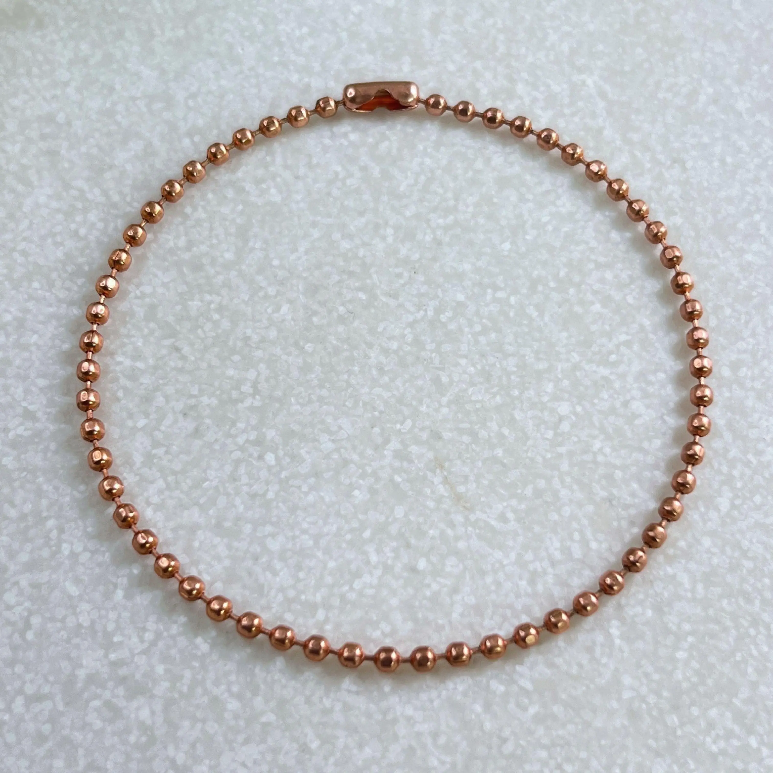 Detachable Copper Faceted Anklet - Alchemy - 8 to 13 inches Anklet Chain - Copper Body Jewelry