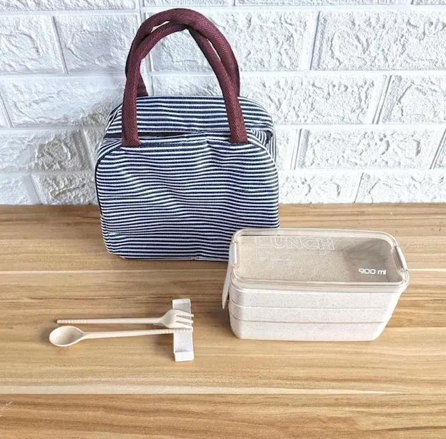 Eco-Friendly Stackable Japanese Bento Box: Lunch Made Simple