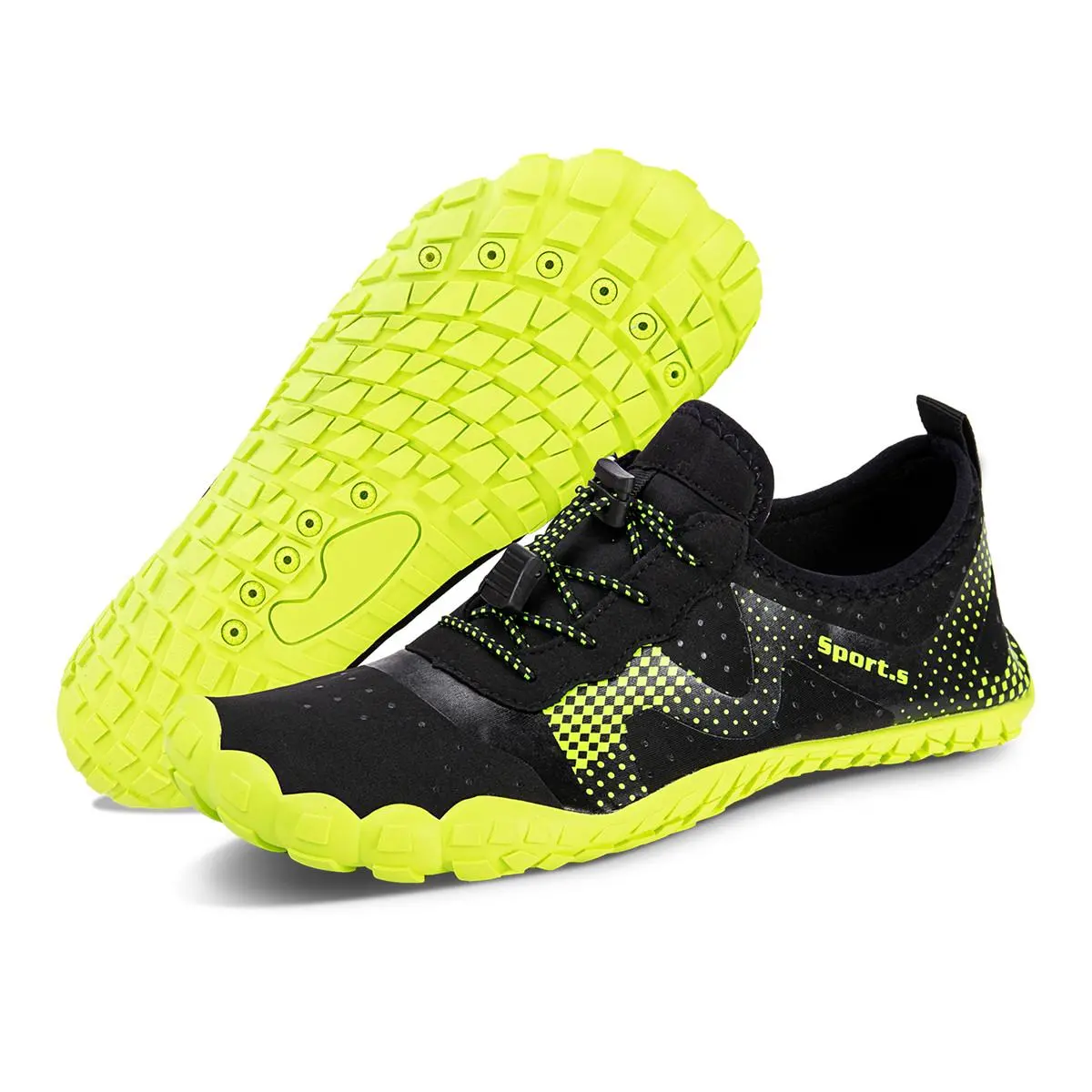 WateLves Sporty Barefoot Water Shoes for Men & Women, Quick-Dry Aqua Socks with Flexible Traction Sole for Hiking & Beach Walking, Sporty Water Shoes, Barefoot Shoes