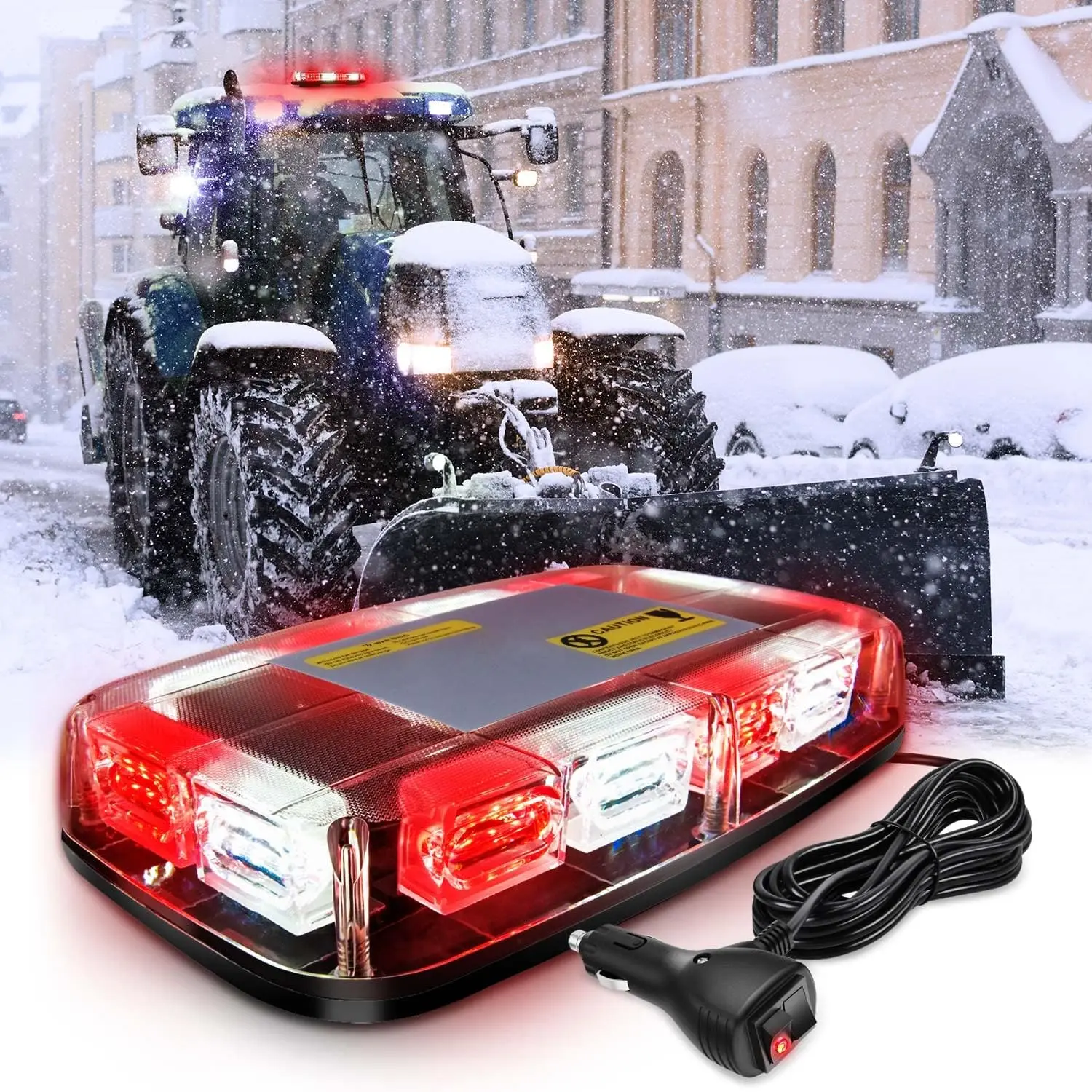 Nilight 12-Inch Roof Top POV LED Bar Light, 48-LED Magnetic Mount Work Light, Emergency & Strobe Truck/Car Accessories for Semi Trucks & Tractors, Light Bars For Trucks