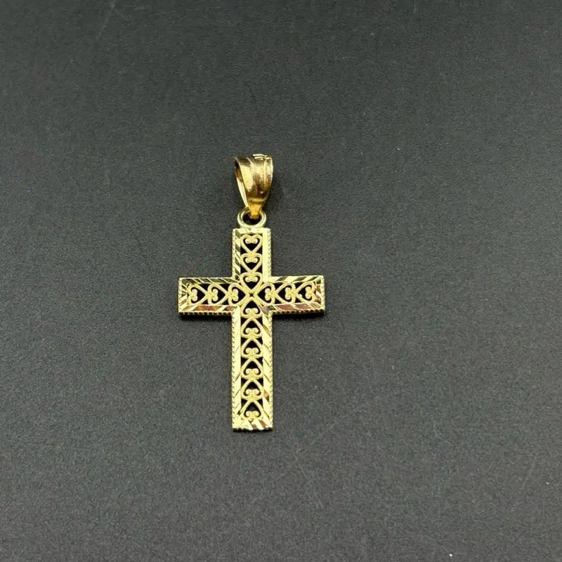 14k Gold Cross Pendant, Dainty Religious Jewelry for Men and Women, Fine Gold Charm for Necklaces 14k Gold Cross Pendant, Dainty Religious Jewelry for Men and Women, Fine Gold Charm for Necklaces