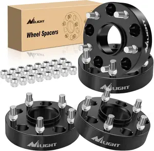 Nilight 5x5.5 Wheel Spacers (4pcs) for Ram 1500 2002-2010, 5x139.7mm, 1.5in, 77.8mm Hub Bore, 9/16 Stud Size, Compatible with Dodge Durango Dakota Truck Vehicle Cornering Stability Fitment