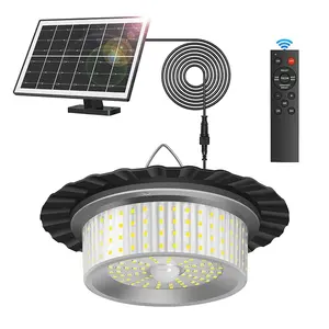 Solar Shed Light Outdoor Indoor, Upgraded 244 LED 360° Lighting Motion Sensor Pendant Lamp, Outdoor Decorative Light, Waterproof Solar Lights with Remote Timer Modes, Yard Lighting, Modern Outdoor Lighting, Durable Waterproof Light, Outdoor Lights Lamps
