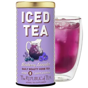The Republic of Tea Beautifying Botanicals Beauty Blueberry Lavender Herbal Iced Tea Bags (8 count)
