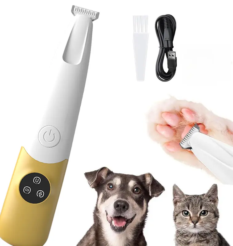 Petlovers Rechargeable Pet Hair Trimmer Kit, Pet Paw Trimmer, Cordless Quiet Dog Trimmer for Grooming with LED Light, Small Dog Grooming Clippers for Dogs & Cats, Pet Grooming Tool,Waterproof, low noise pet shaver