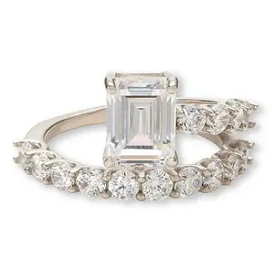 Radiance by Absolute™ Emerald Cut Bypass Ring