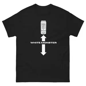White monster t-shirt, fun summer t-shirts, funny summer t-shirt white monster Top Cotton ivan cornejo merch graphic tees men gifts baggy compression clothes jungkook black shirt sluggy tee