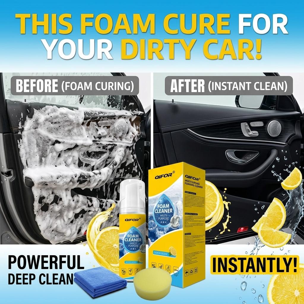 The Ultimate 4-in-1 Cleaning Powerhouse! QIFOR Multi-Enzyme Foam Spray – The Only Cleaner You Need for Cars, Kitchens, Bathrooms, and Sofas. Fast-Acting, Non-Toxic, 2026’s #1 Viral Deep Cleaning Essential., Fast-Action, Multi-Surface #SummerVibes,summerv The Ultimate 4-in-1 Cleaning Powerhouse! QIFOR Multi-Enzyme Foam Spray – The Only Cleaner You Need for Cars, Kitchens, Bathrooms, and Sofas. Fast-Acting, Non-Toxic, 2026’s #1 Viral Deep Cleaning Essential., Fast-Action, Multi-Surface #SummerVibes,summerv